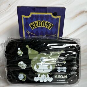 Sanrio Kuromi Suitcase Mini Cosmetic Shoulder Bag Front & Back Signature Logo